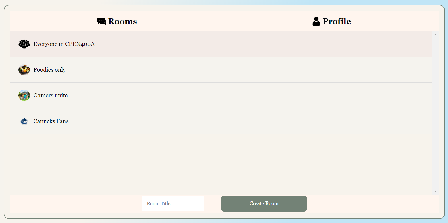 Online Chatting App Preview